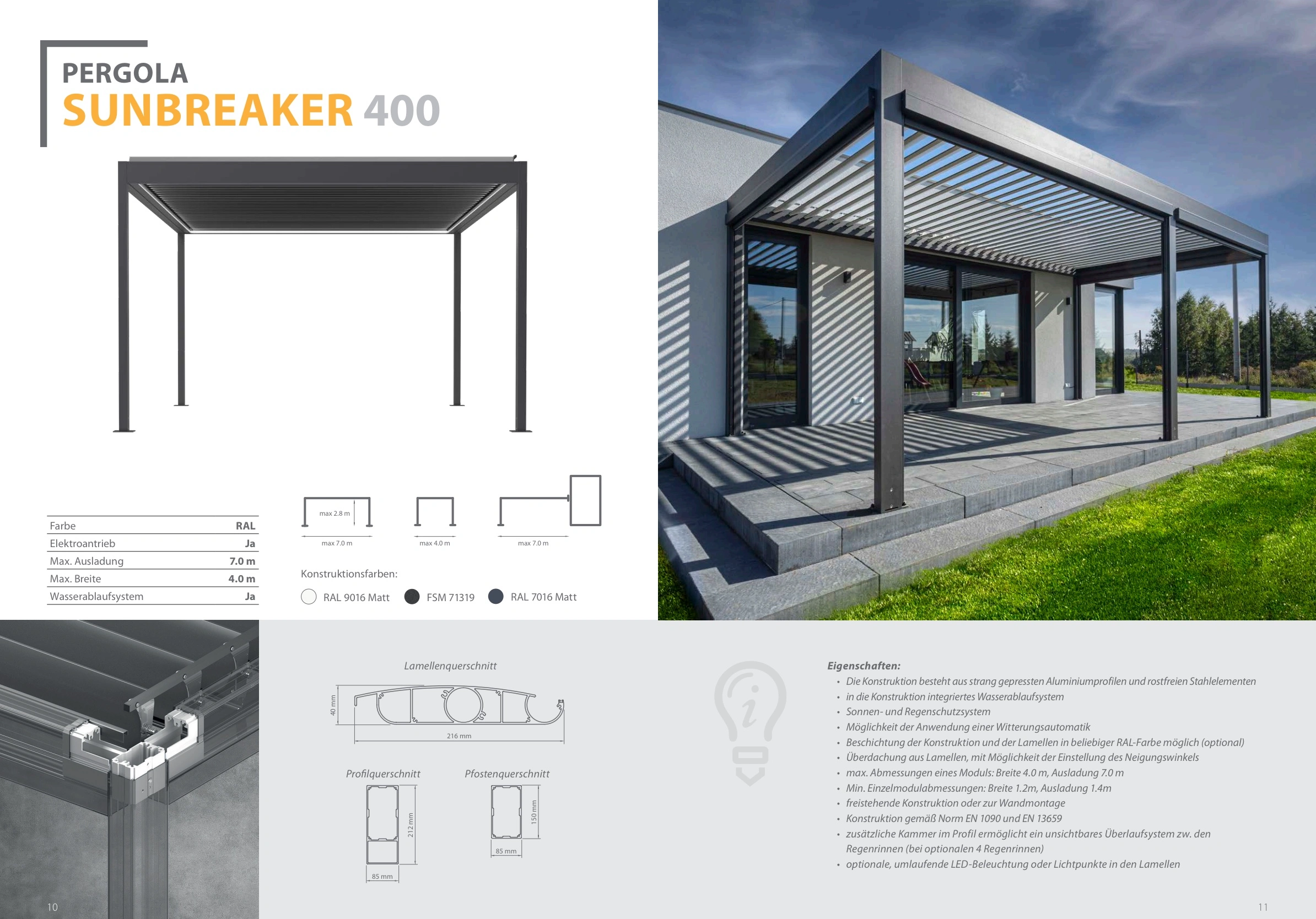 Pergola Sunbreaker 400